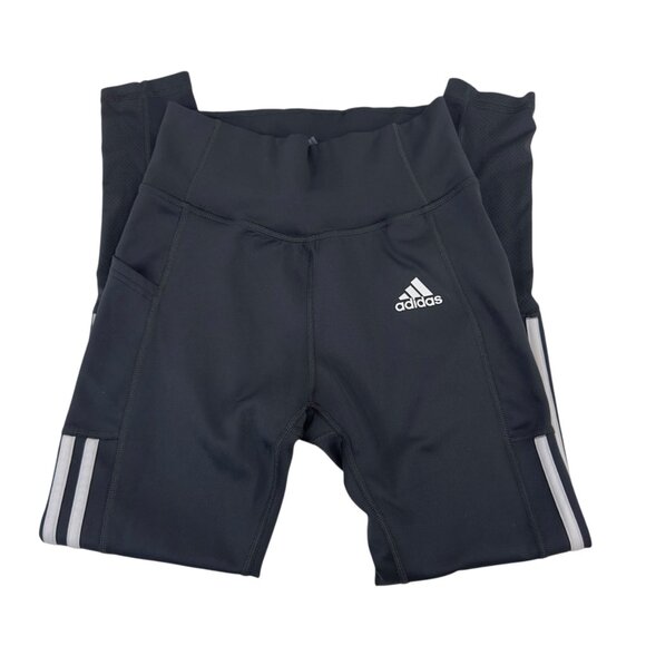 Adidas Womens Small Aeroready Primegreen Dark Gray High-Waisted Running Tights - Picture 12 of 13